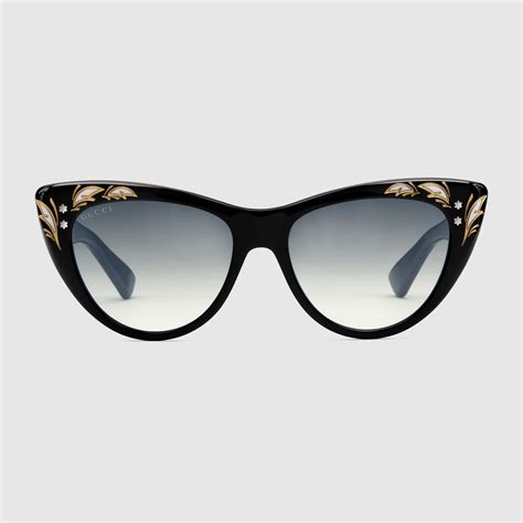 cat eye gucci glasses|cat eye gucci sunglasses women's.